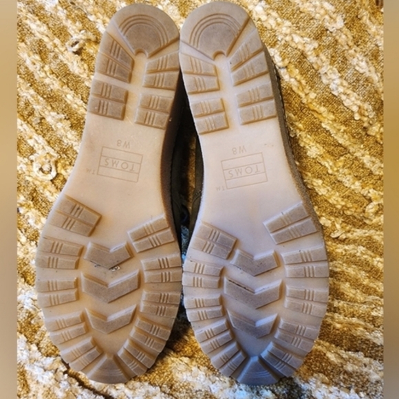 Toms Brown Women's Suede Ankle Boots Brown Size 8 Excellent Condition - Picture 7 of 7